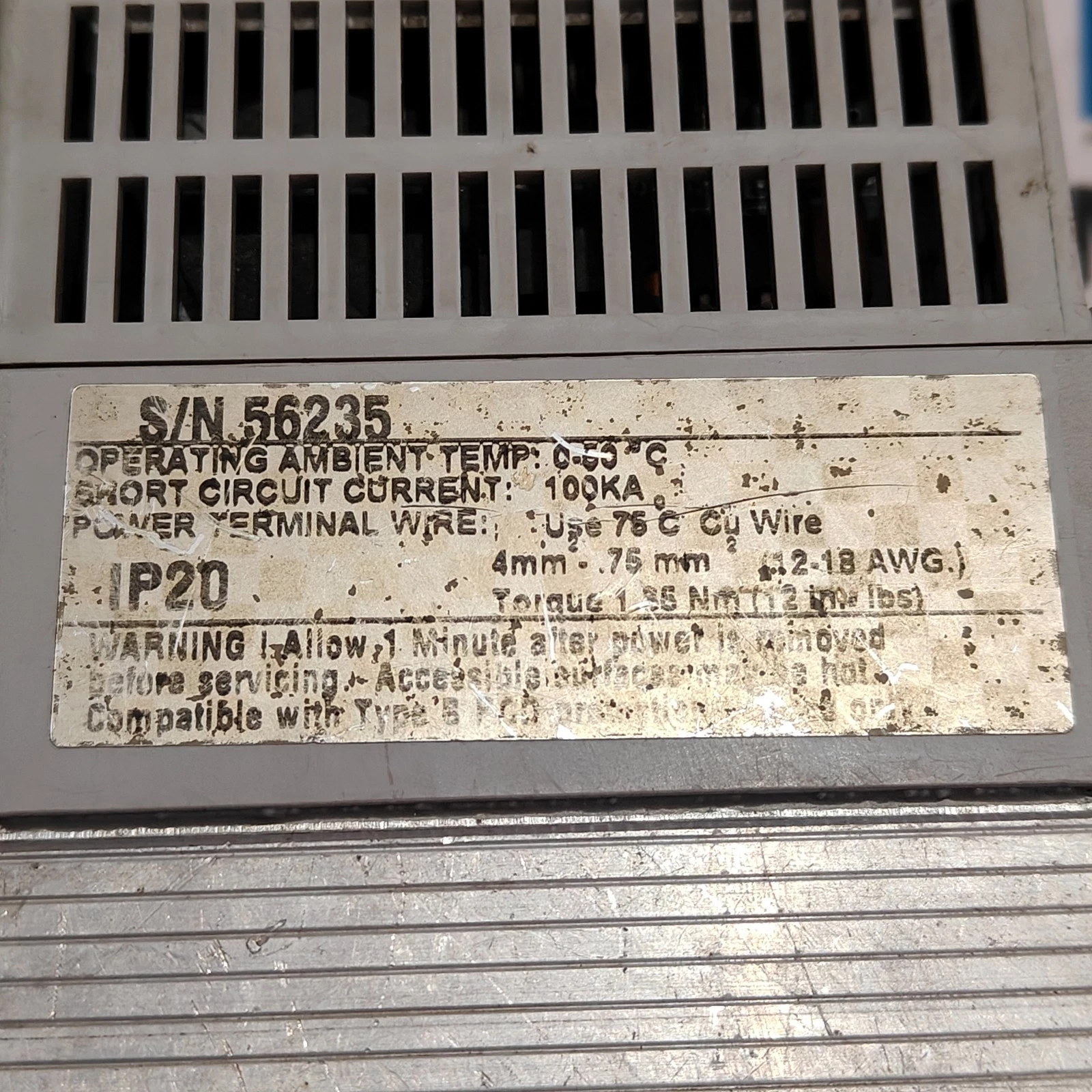 Allen-Bradley 160S-AA02NPS1P1 PRESET Variable Speed Drive - Image 3
