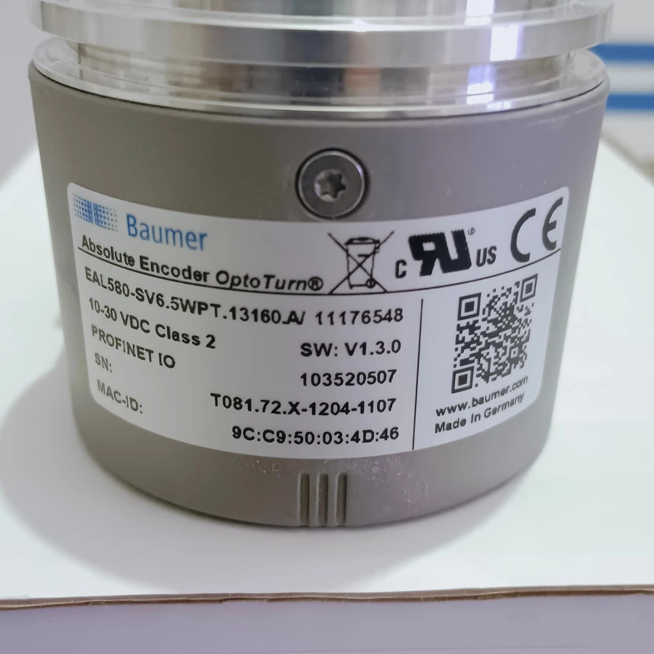 Baumer EAL580-SV6.5WPT.13160.A Absolute Encoder - Image 4