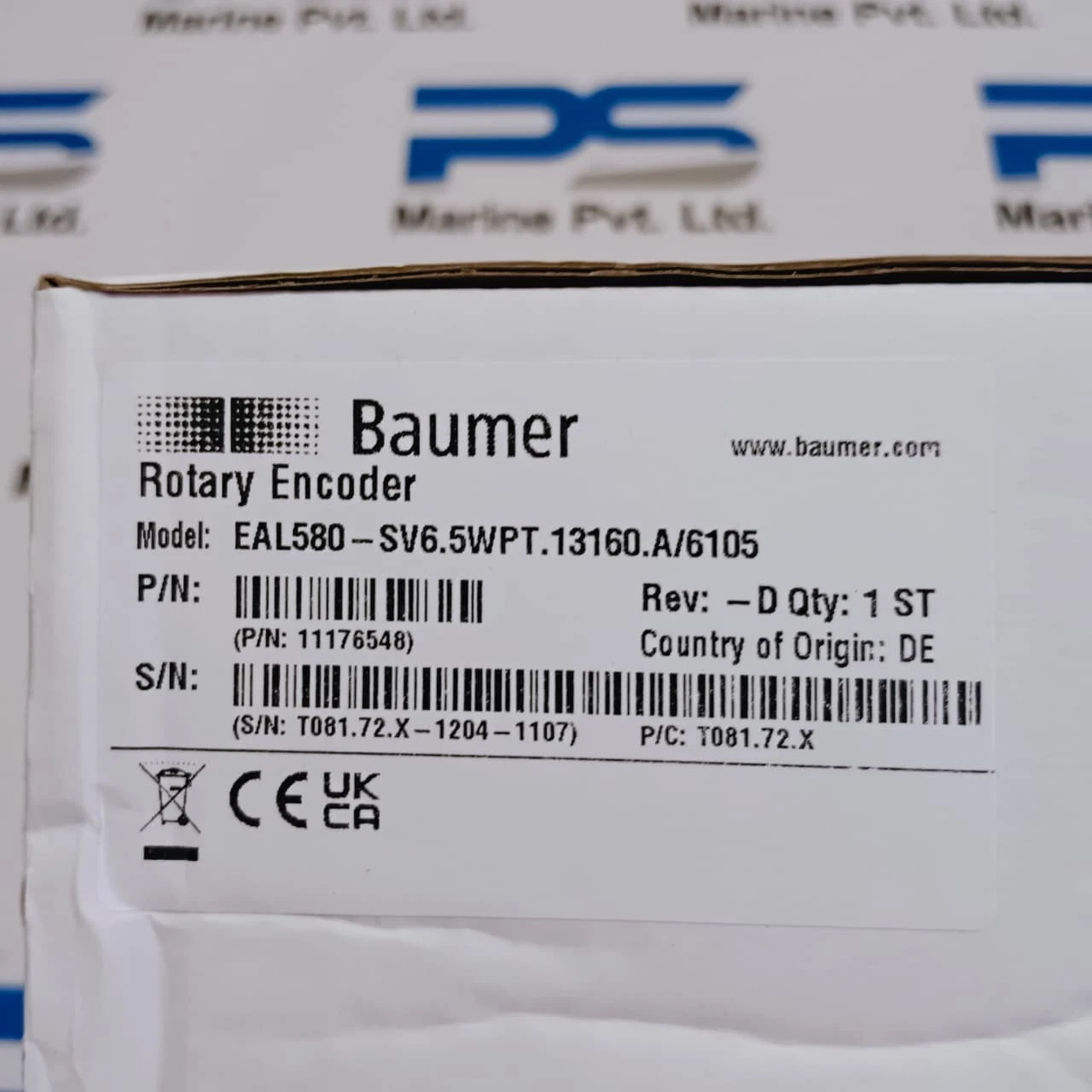 Baumer EAL580-SV6.5WPT.13160.A Absolute Encoder - Image 3