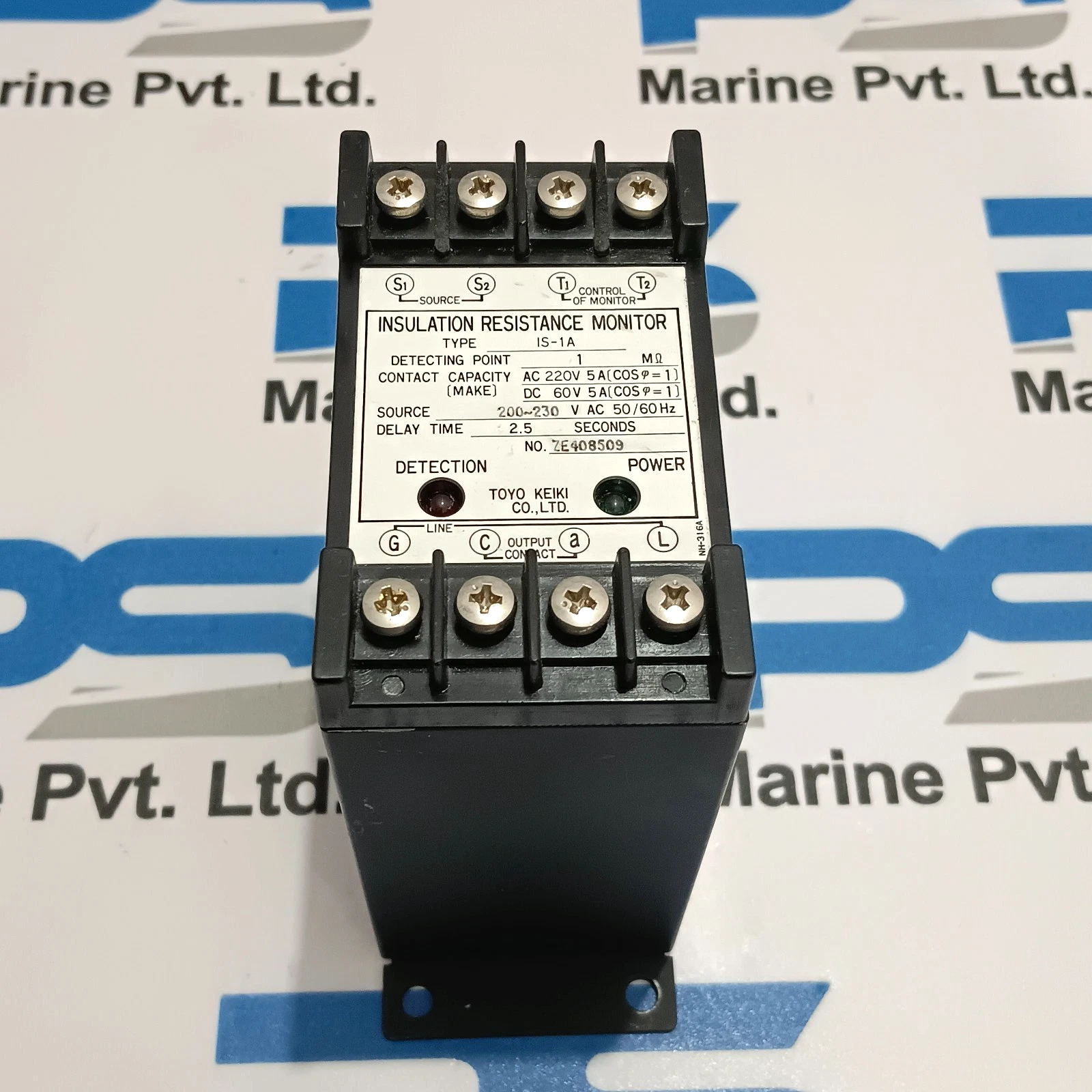TOYO KEIKI CO. LTD IS-1A INSULATION RESISTANCE MONITOR No.ZE408509