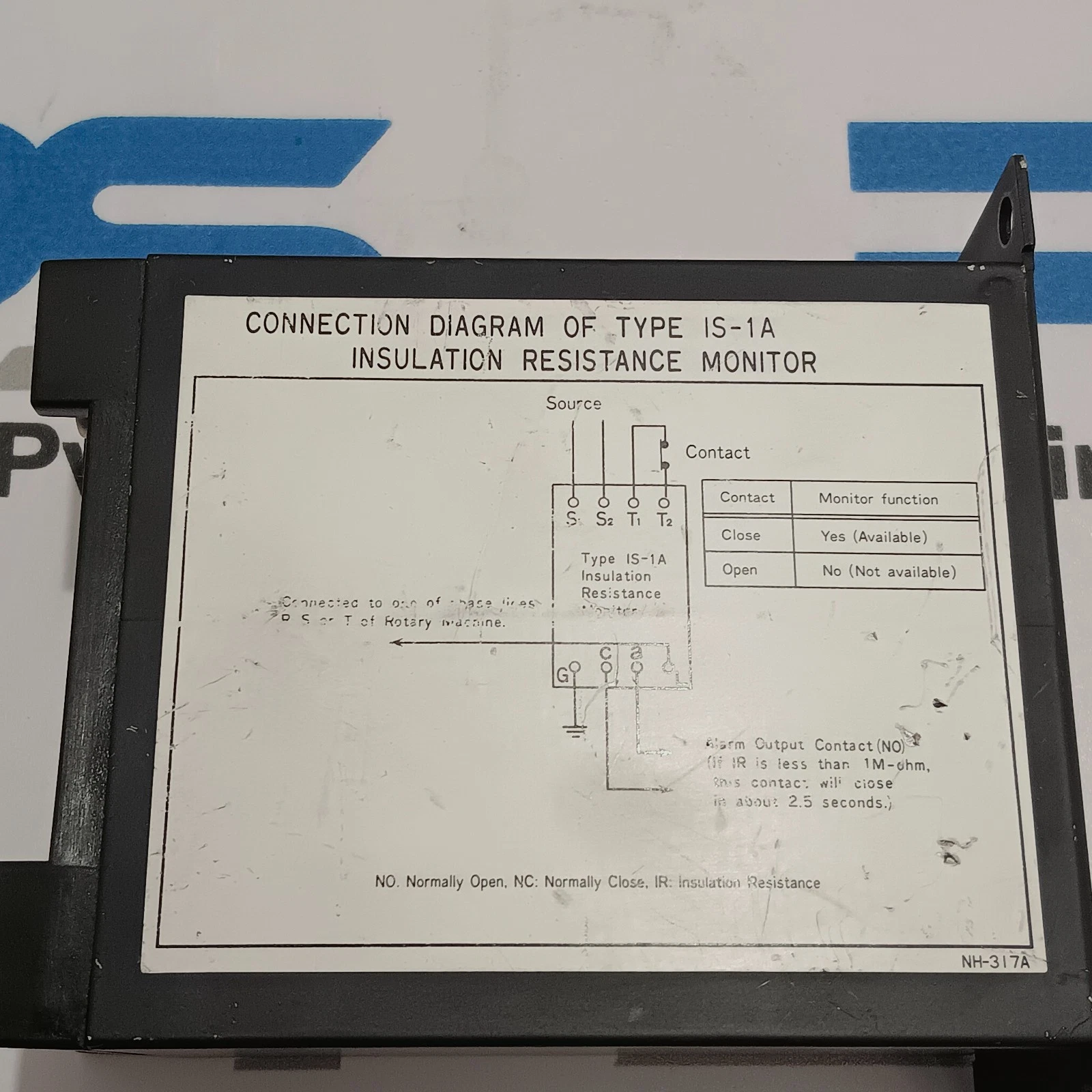 TOYO KEIKI CO. LTD IS-1A INSULATION RESISTANCE MONITOR No.ZE408509 - Image 5