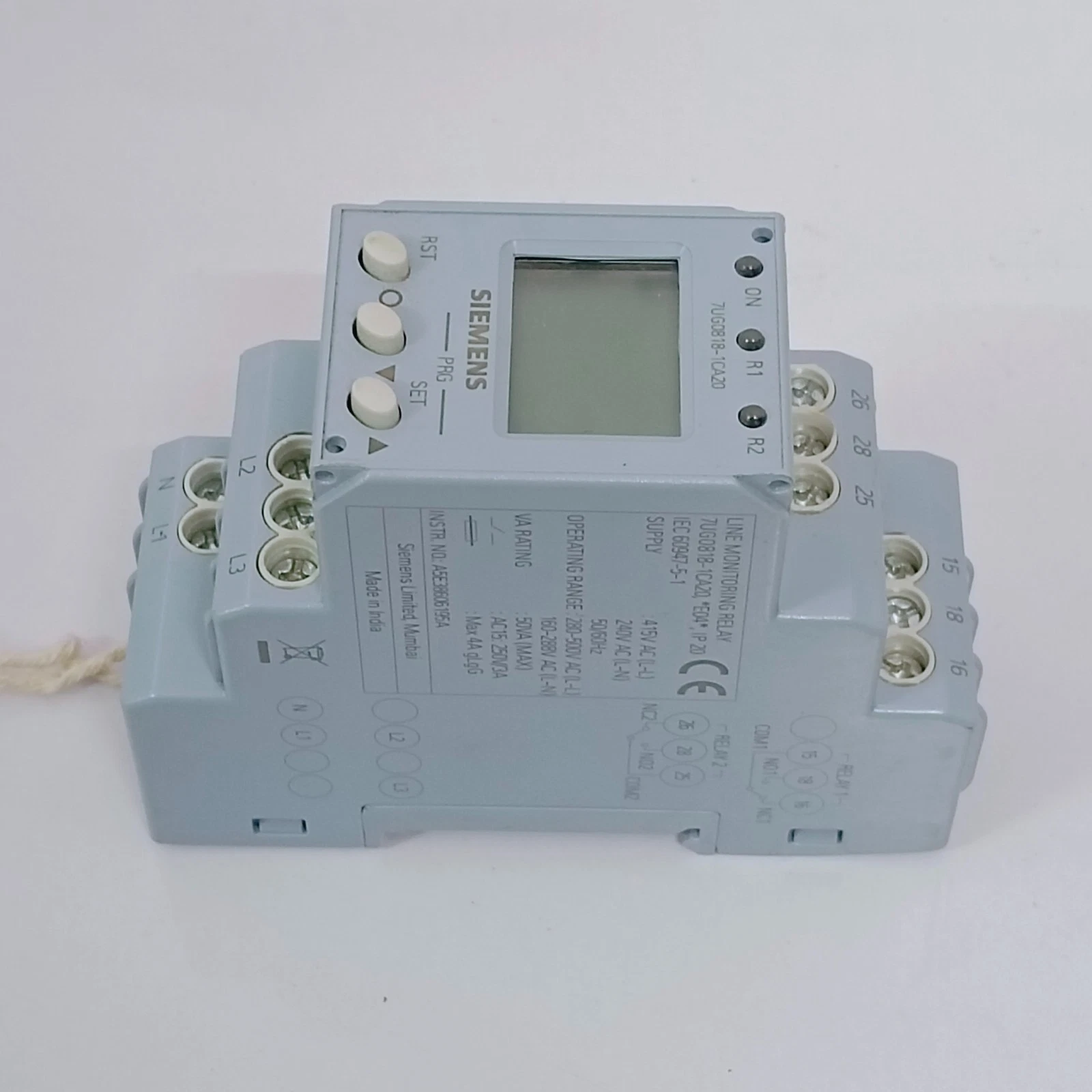 SIEMENS 7UG0818-1CA20 MONITORING RELAY - Image 2