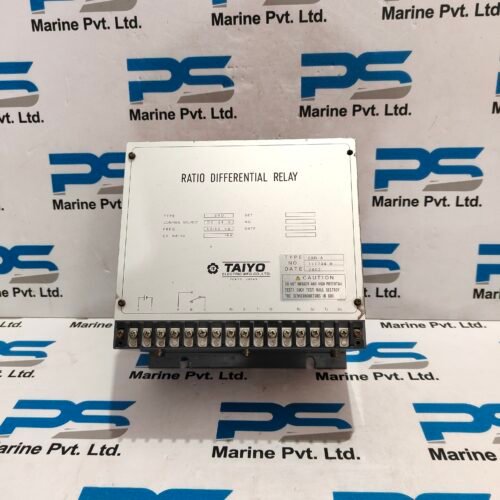 TAIYO ELECTRIC SRD-A RATIO DIFFERENTIAL RELAY NO : 111704 e